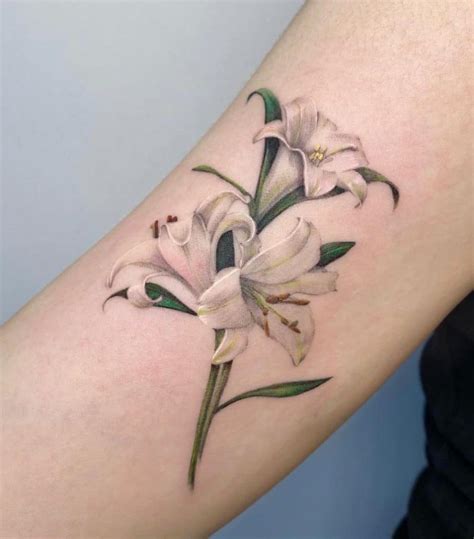 lily flower tattoo